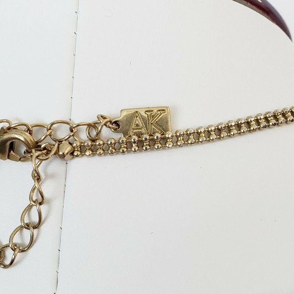 Anne Klein Gold Tone Knotted Necklace Lobster Clasp 24" With Extender - Picture 7 of 8